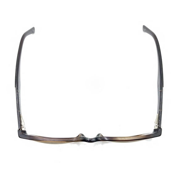 Prada VPR 01M Brown Striped Silver Rectangle Eyeglasses Frames 52-15 140 Italy - Picture 3 of 12